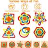 Toddler Puzzles Wooden Toys Montessori Shape Classification Geometric Puzzles Preschool Learning Early Education