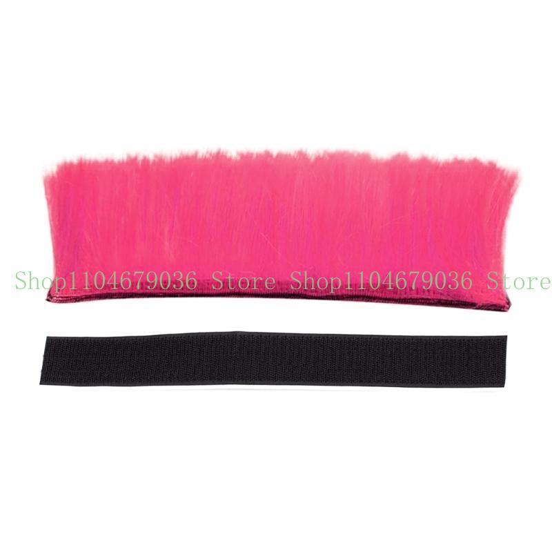 652F Cosplay Styling Hair Patches Hairpiece Universal Motorcycle Scooter Helmet Hair Motorbike Helmet Stickers