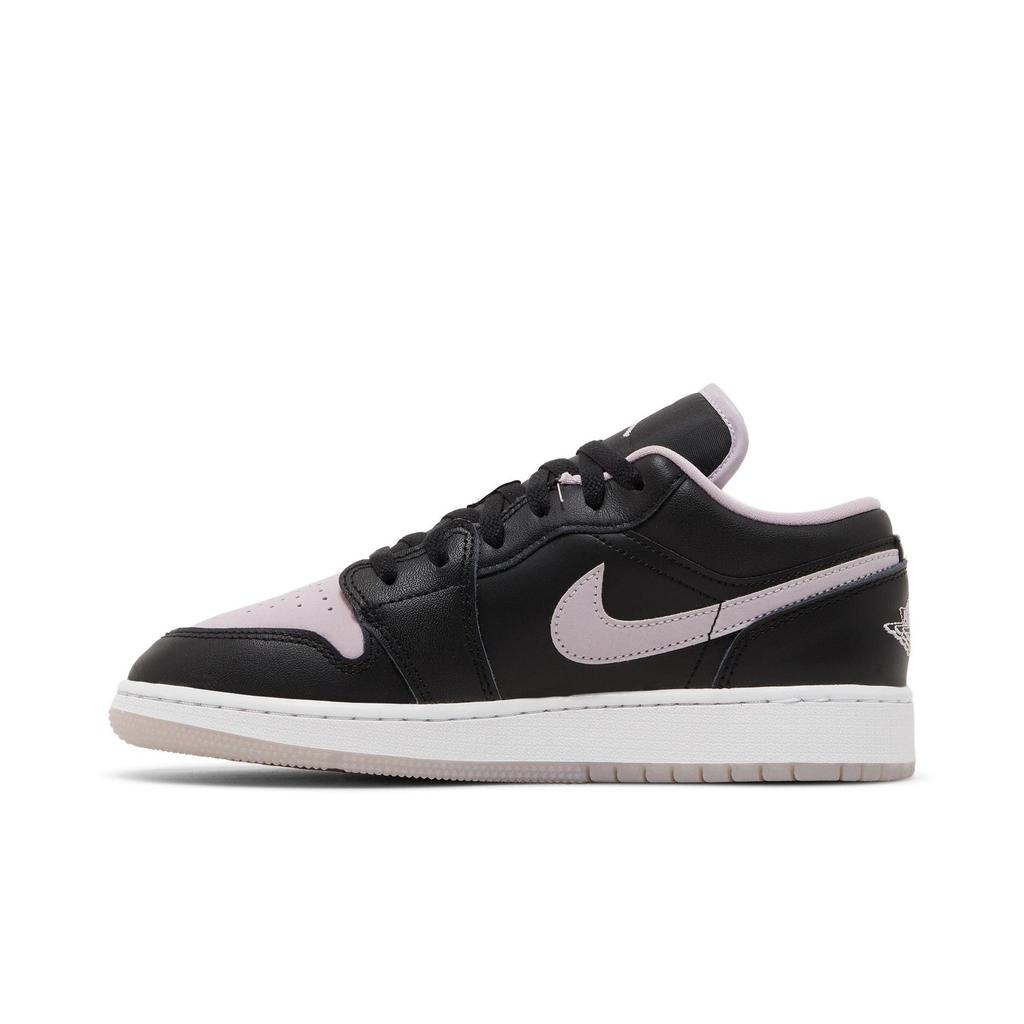 Air Jordan 1 Low SE Grade School 'Black Iced Lilac' (Unisex) Black / Iced Lilac / White Kids' Basketball Shoes DV1333 051