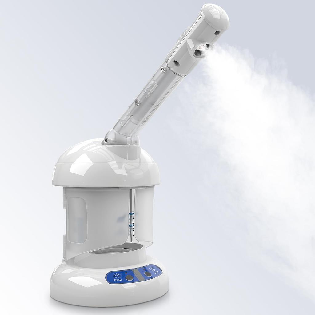 Facial Steamer, Ozone Steamer, Humidifier, Facial Beauty Device, Ozone, Ion, Aroma Function, 400ml Large Capacity Tank, Ideal for Personal Care at Hom