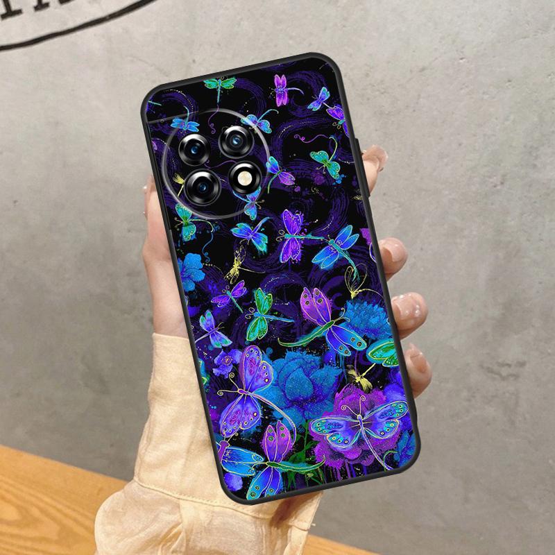 Dragonfly Pattern Case For OnePlus 8 9 10 Pro 15 15R 13 R 12 11 13T 10T 8T Nord CE 5 2 3 4 Lite N20 N30 Cover