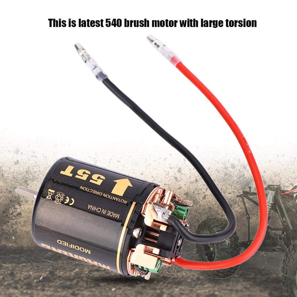 540 Bürstenloser Motor, 35T, 45T, 55T Universalmotor für RC-Automodelle, Mountainbikes, Großlaster und Drift-Autos, Leerlaufstrom 1,4A (55T)