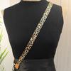 Leopard Print Crossbody Phone Lanyard with Adjustable Retractable Wide Strap
