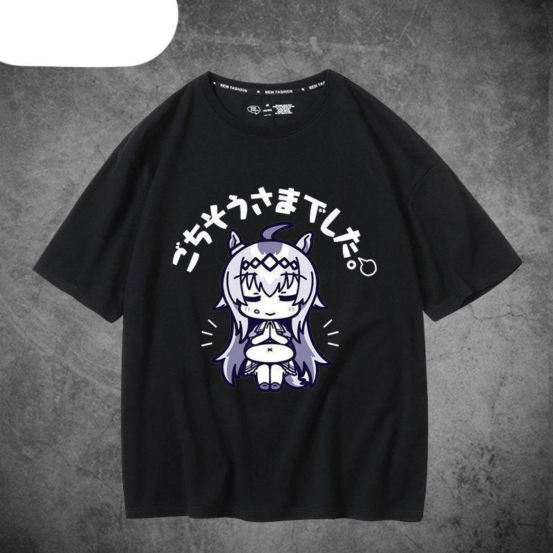 

Anime Oguri Cap Characters T-Shirt Playing Gaming Novelty T-Shirts Short-Sleeved Tshirt Autumn 100 Cotton Kawaii Aesthetic 4XL