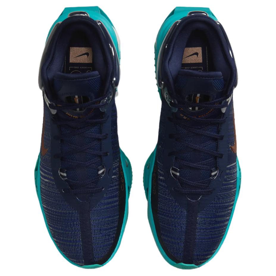 Nové Nike Air Zoom G.T.. Pánské basketbalové boty Jump 2 s odpružením odolné proti opotřebení středně vysoké modré EP DJ9432-401