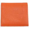 FUJITAKA [Excellent Condition] 677604 Chevre Full Leather Bifold Wallet Bifold Wallet with Coin Pocket OrangeUsed