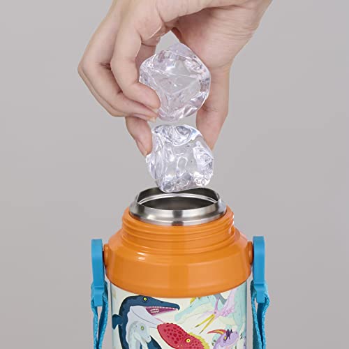 Dinosaur Water Bottle, Stainless Steel Thermos (600ml)