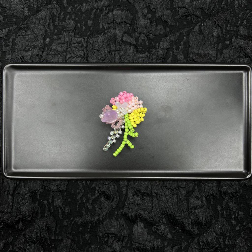 Dopamine Handcrafted Beaded Jelly Shoes Sports Sandals Accessory Diy Shoe Decorative Colorful Flower Slippers Buckles