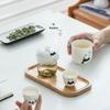 Mr. Nanshan Hand-Painted Panda Bamboo Travel Tea Set