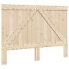 Solid Wood Bed with Headboard Grey 140x200 Cm Pine