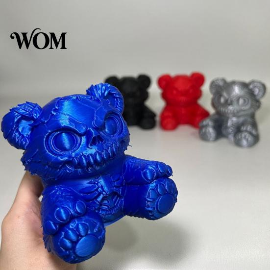Stuffed Bear Car Accessory Creepy Trailer Hitch Cover, 3D Printed Exhaust Cap, Towing Durable Cover Ball Dust Cap for Truck SUV, Halloween Dark