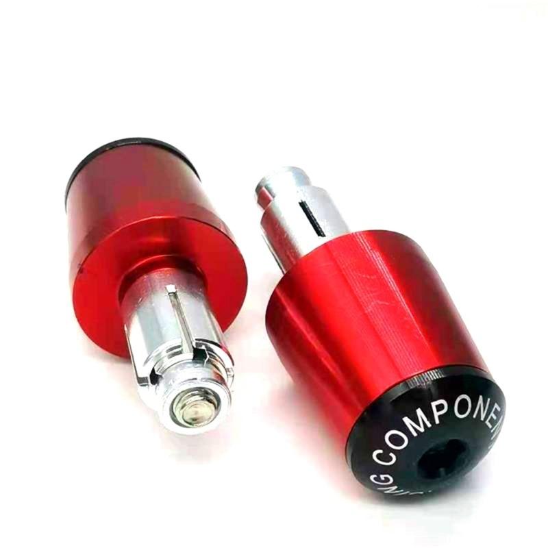 Universal Motorcycle Handlebar End Plugs Non Slip Surfaces High Effect Resistance Aluminum Weather Resistant Handle Plugs