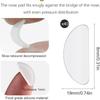 40 Pieces Silicone D Shape Nose Pads Anti-Slip and Comfortable, Strong Adhesion, Solve the Problem of Sliding Glasses, Suitable for Metal/Plastic