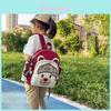 Children Cartoon Bear Backpack With Nylon Material And Curved Shoulder Straps For School Use