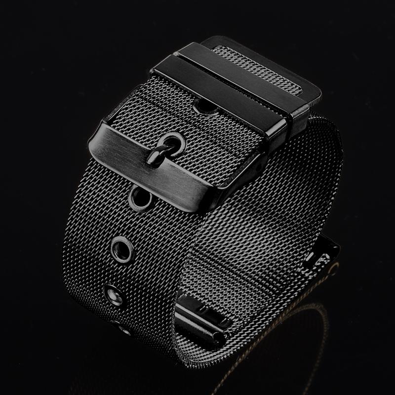 Mediolański Metalowy Pasek 18mm 20mm 22mm Uniwersalna Bransoleta 0.4mm Siatka Stalowy Pasek do Zegarka dla Omega dla Seiko Akcesoria do Paska na Nadgarstek
