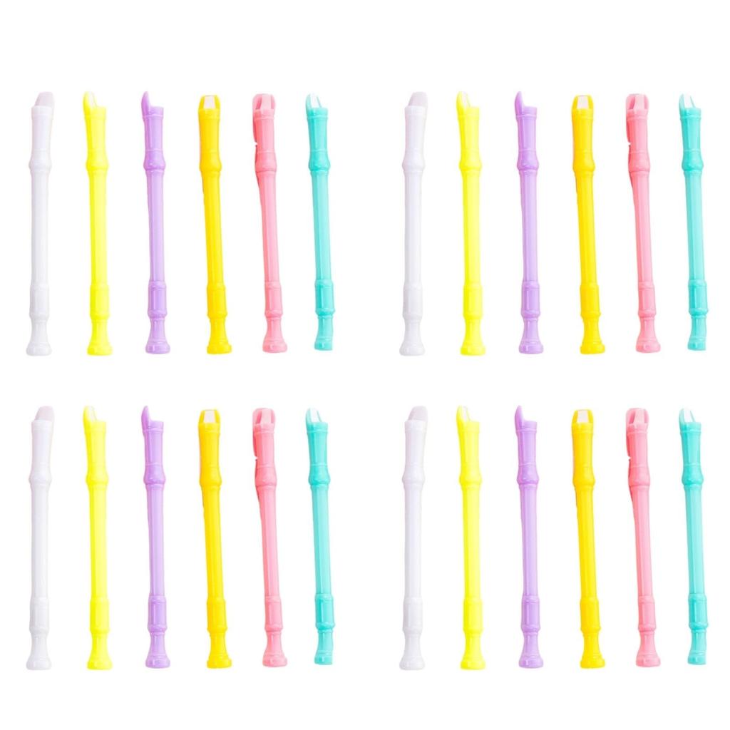 Kugelschreiber und Pfeife Sound Schreibwaren bath&bath Recorder-förmiger Stift, Stift, (6 Farben, 24-teiliges Set)