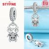 Real Copperoriginal Charms Luminous Firefly Pendant Beads Fit Brand Bracelets Diy Original Fine Jewelry For Women Gifts