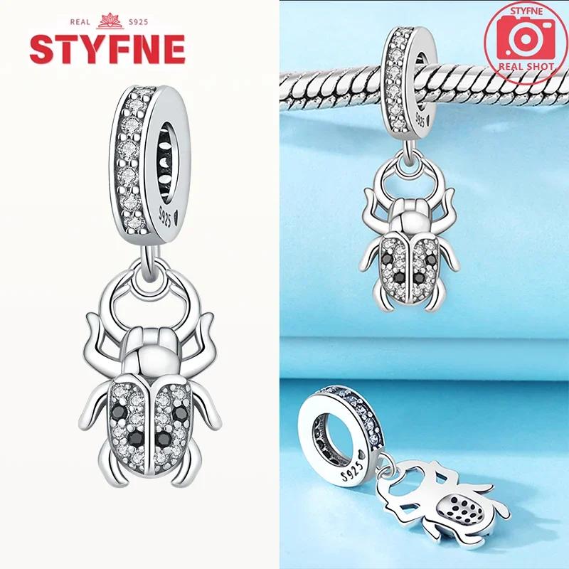Real Copperoriginal Charms Luminous Firefly Pendant Beads Fit Brand Bracelets Diy Original Fine Jewelry For Women Gifts