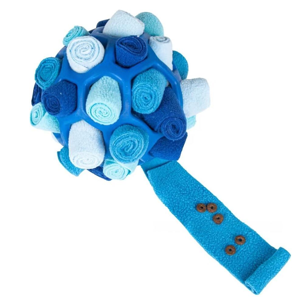 Polar Fleece Interactive Snuffle Durable Hiding Food Dog Snuffle Ball Portable Interactive Puzzle Dog Natural Foraging Skills