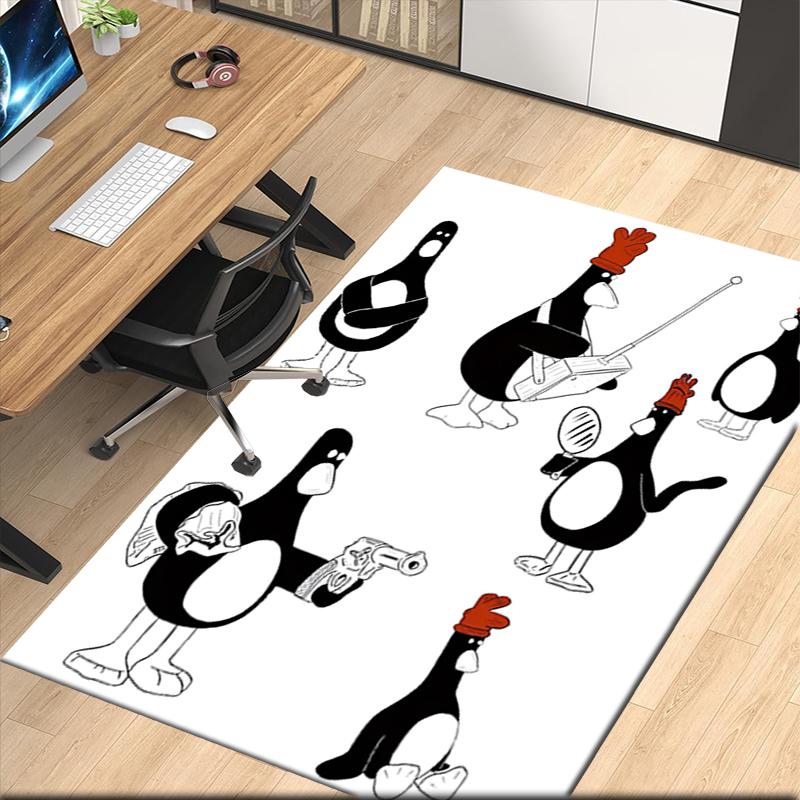 Feathers McGraw Printed Carpetrugfor Office Chair Living Room Bedroom Kitchen Room Decor Gifts