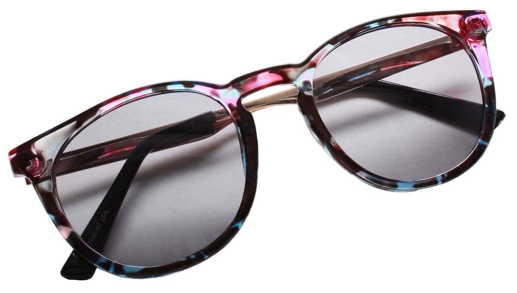 [J-SOUL] Sunglasses, Wellington Type, Combination [UV Protection], Floral Pattern, GoldSmoke JSA17040-00