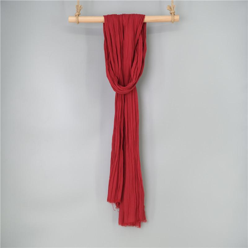 Extra Large Flowing Ethnic Dance Scarf - 120x260cm, Pure Cotton Silk Zen Gauze