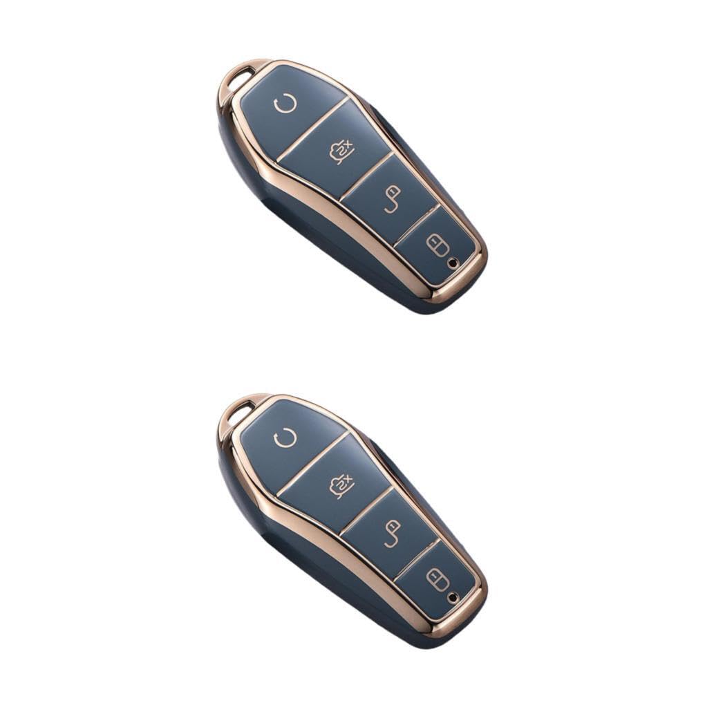

Generic 2Set of Byd Atto 3 Enhanced Performance Grey Standard Refined Auto Key Fob 2 sets