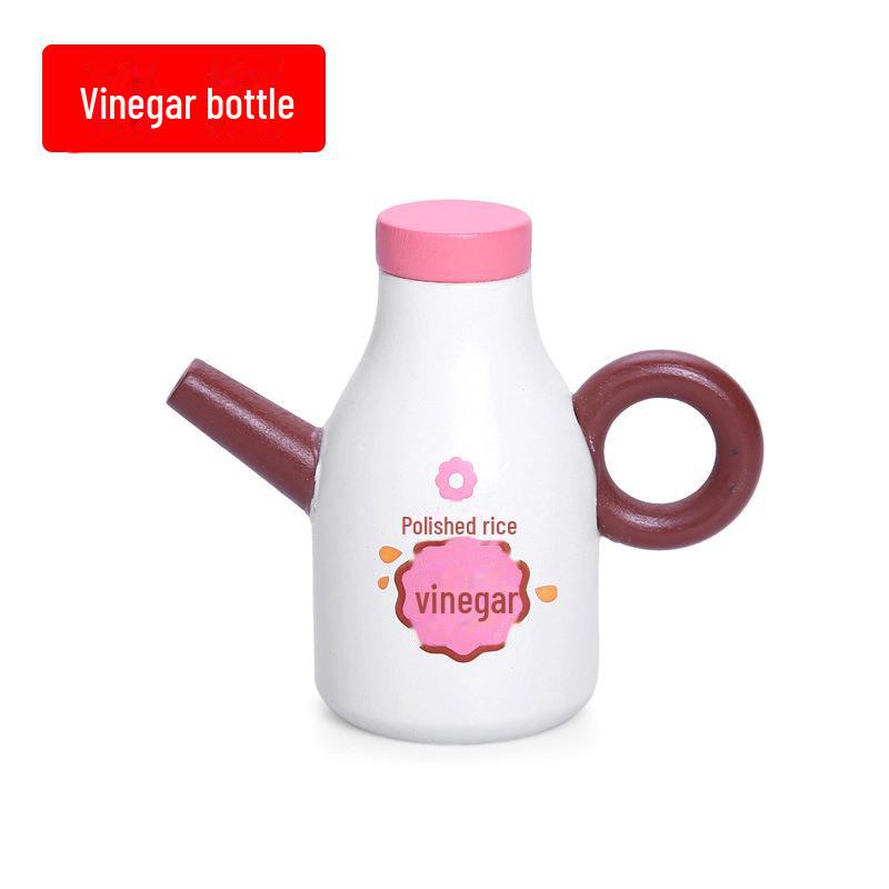 Yiwang Wooden Play Kitchen Toy Set Includes a Frying Pan and Hot Pot for Qieqi Le Cooking Fun.