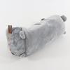 Anime Striped Chubby Gray Cat Plush Toy Pencil Case Student Cartoon Cute Cat Stationery Box Gift Storage Bag for Friends