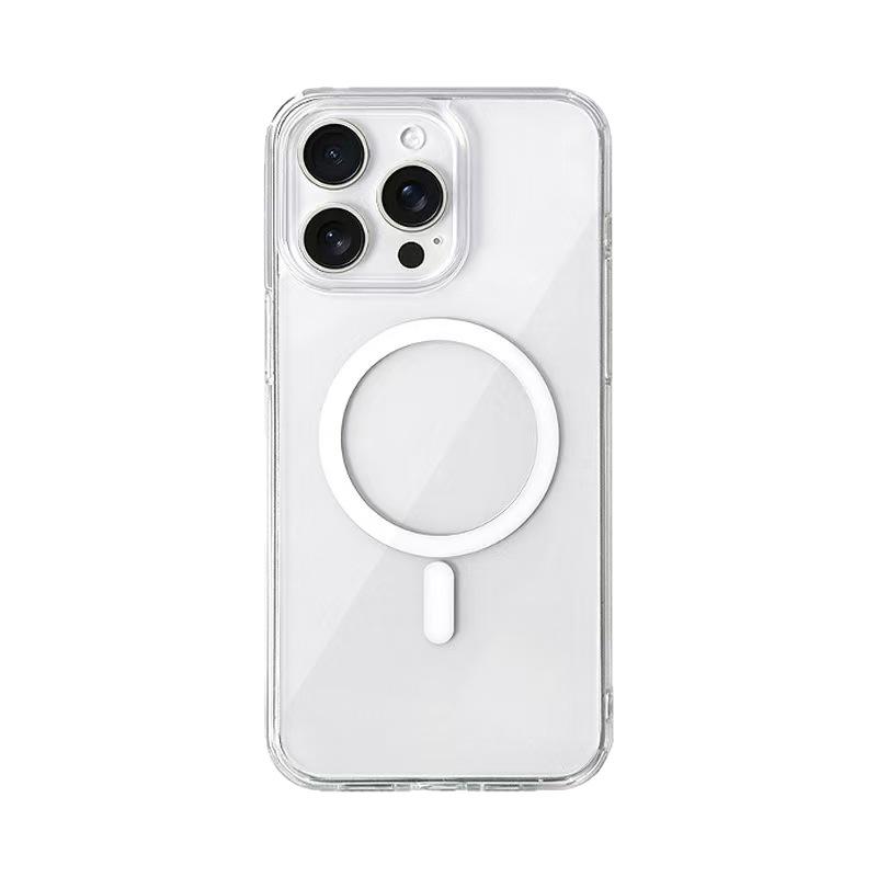 Apple 12/13 Magnetic Phone Case: Drop-proof, Strong Magnetic, Heat Dissipation, Transparent Design