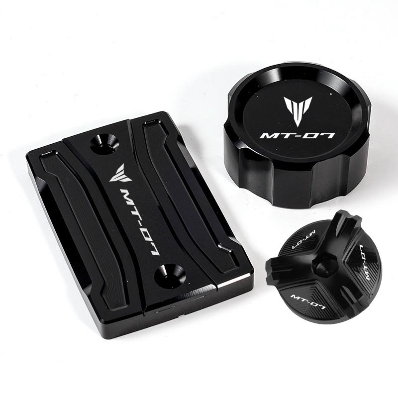 For Yamaha MT07 MT-07 MT 07 2014-2025 Motorcycle accessories brake Fluid Cylinder Master Reservoir oil filler Cap guard Cover