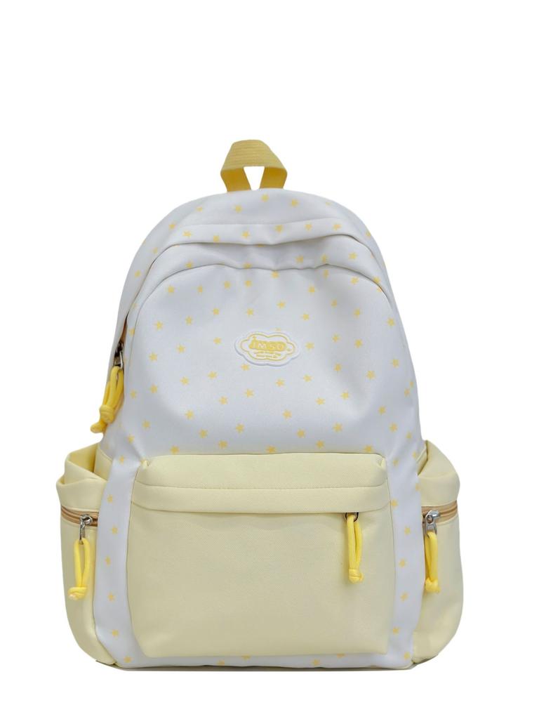 Schoolbag backpack Korean version polka dot Japanese casual versatile backpack large capacity college style campus junior high school student
