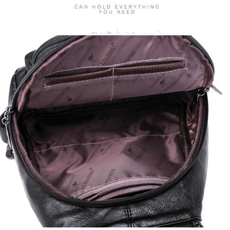 Europe and the United States Summer Shoulder Bag New Leather Leisure Solid Color Ladies Shoulder Bag Handbag Messenger Bag