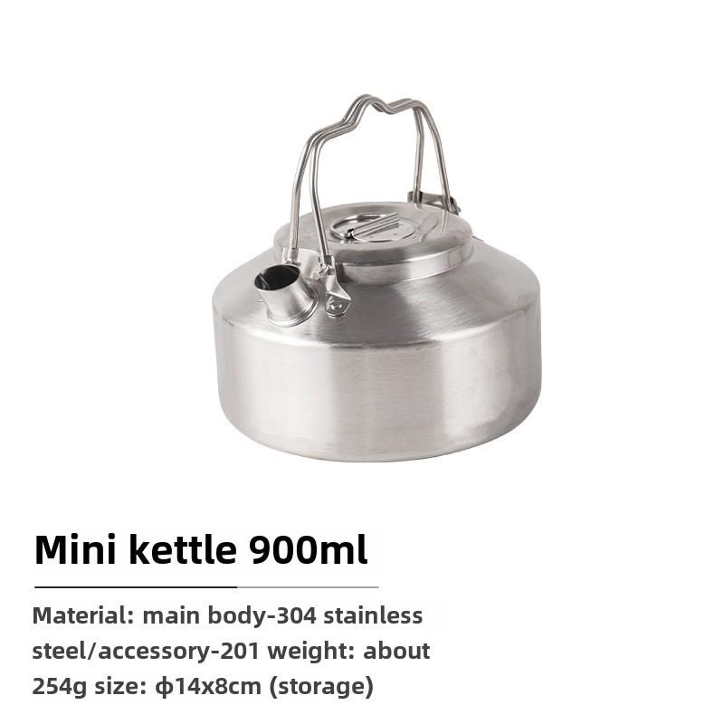 

Сверхлегкий чайник из нержавеющей стали CLS 1 л для кемпинга – портативный чайник и кофейник для отдыха на природе