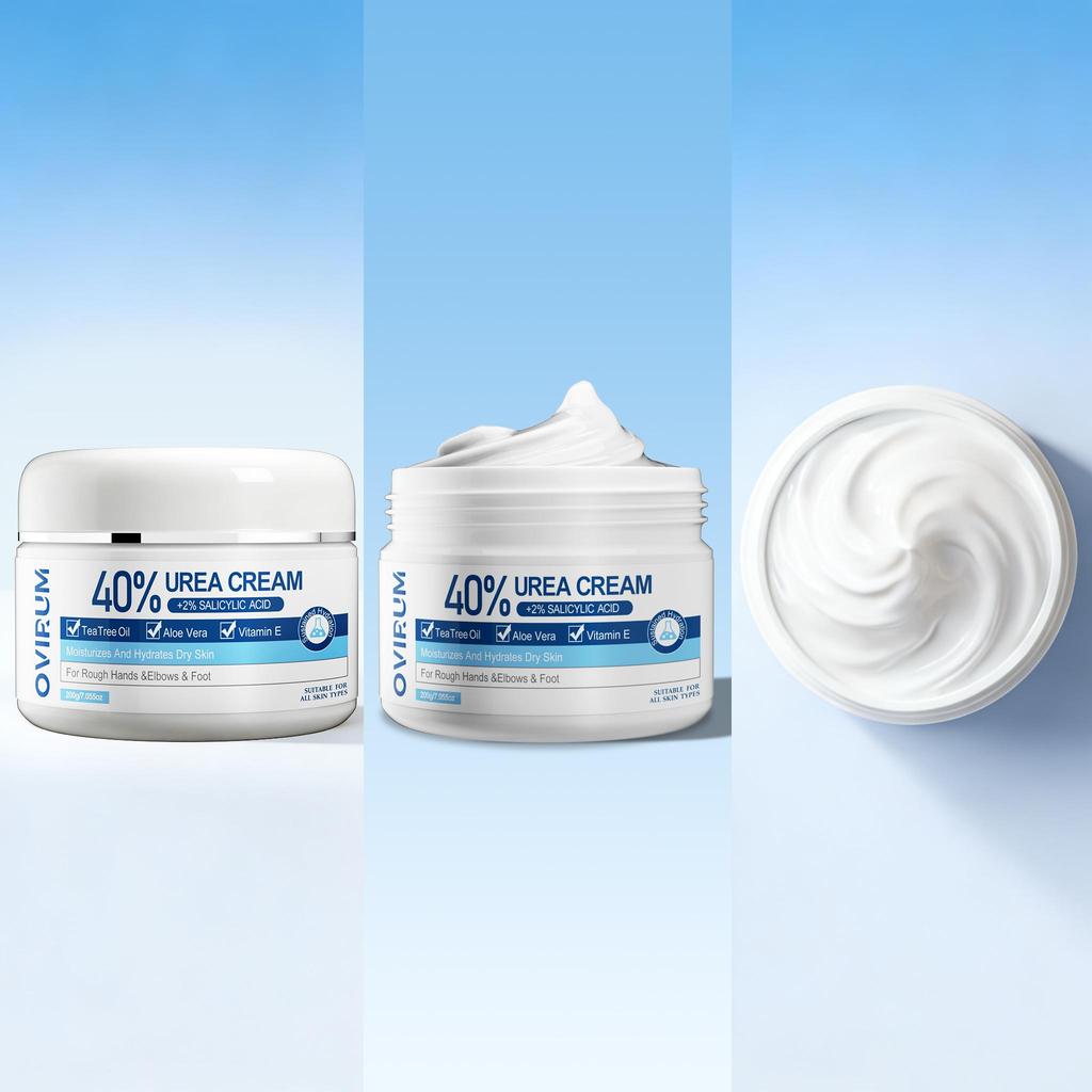 40% Urea Cream+2% Salicylic Acid, For Very Dry Heel And Hand, With Vitamin E, Exfoliating And Moisturizes & Smooths-200G