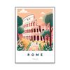 Florencija Italija Spaudinys Europa Kelionės Plakatas Roma Miestas Positano Plakatai Toskana Drobės Tapyba Sardinija Sienos Menas Biuras Namų Dekoras