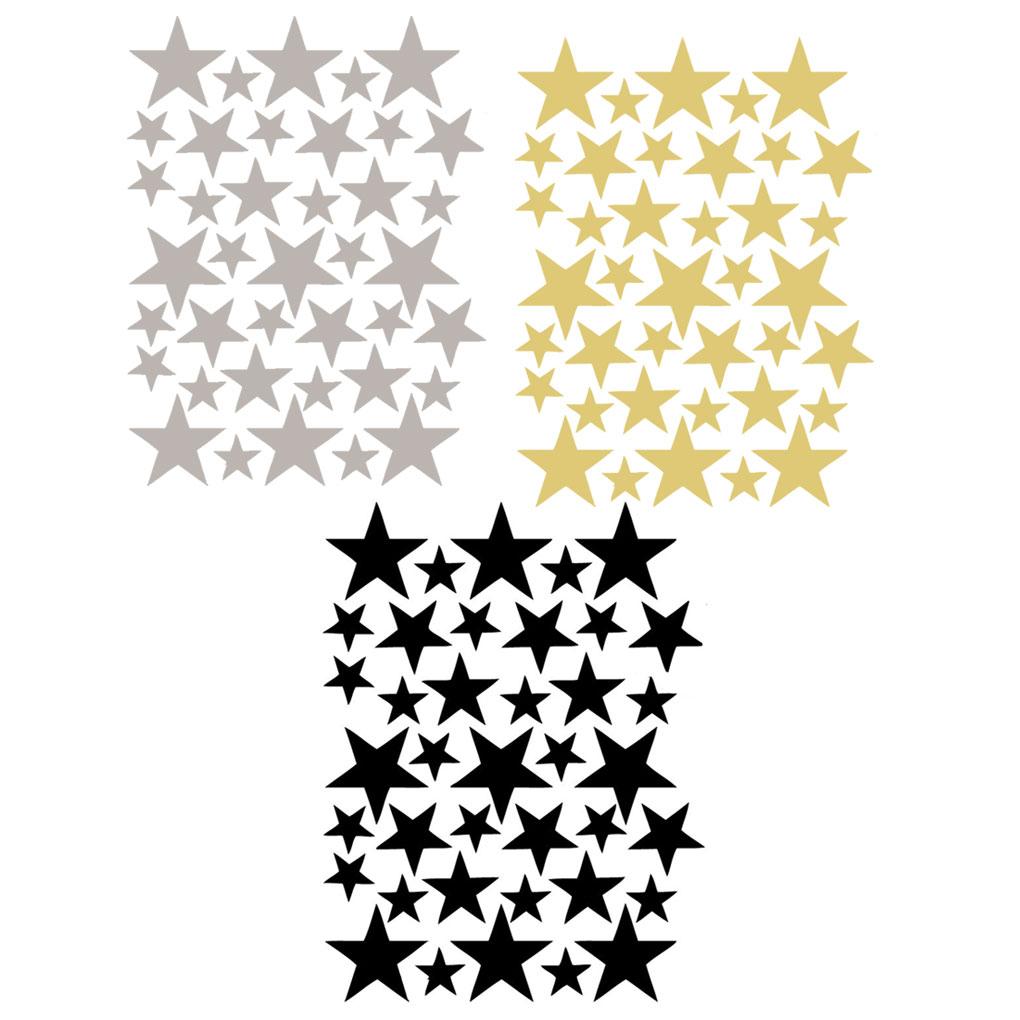 39Pcs Stars Wall Stickers Baby Room Nursery Wall Decals Removable Home Decor