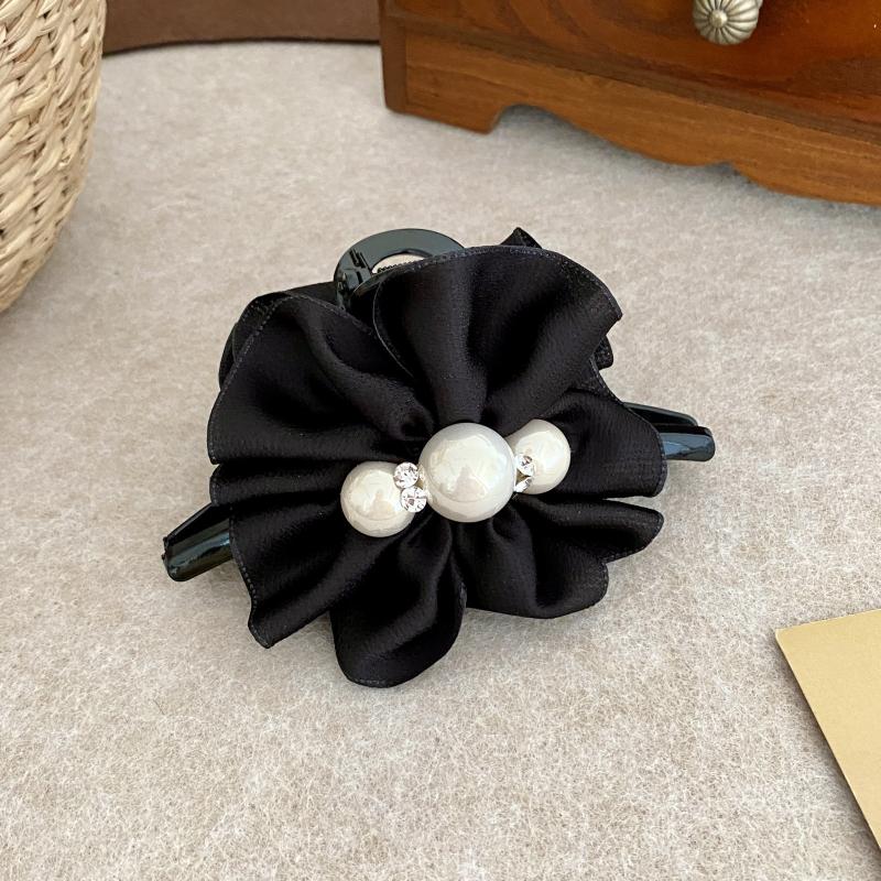 Elegant Pearl Hair Clip For Women Fresh Sweet Style Back Of Head Shark Clip High Fashion Versatile Hair Accessorie