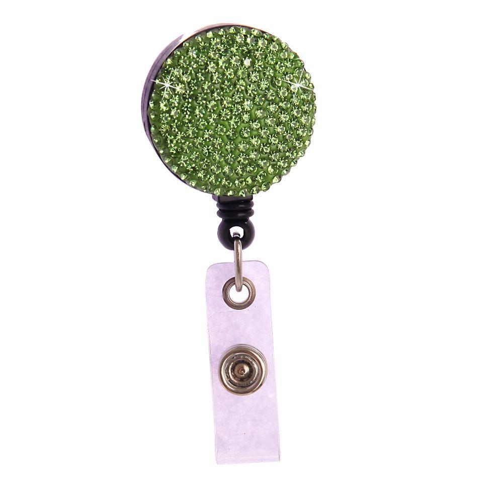 Chest Card Nurse Badge Reel Sparkle Easy Pull Buckle Retractable Badge Holder  Doctor Hospital