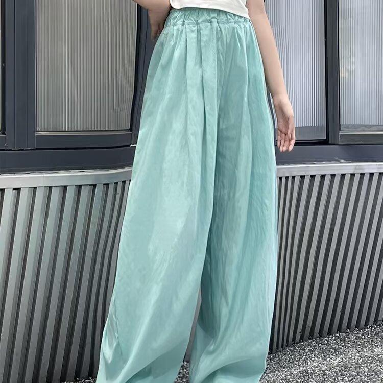Girls' Summer Thin Pants Baby Summer Clothes Ice Silk Wide Leg Mosquito Proof Pants Yamamoto Pants