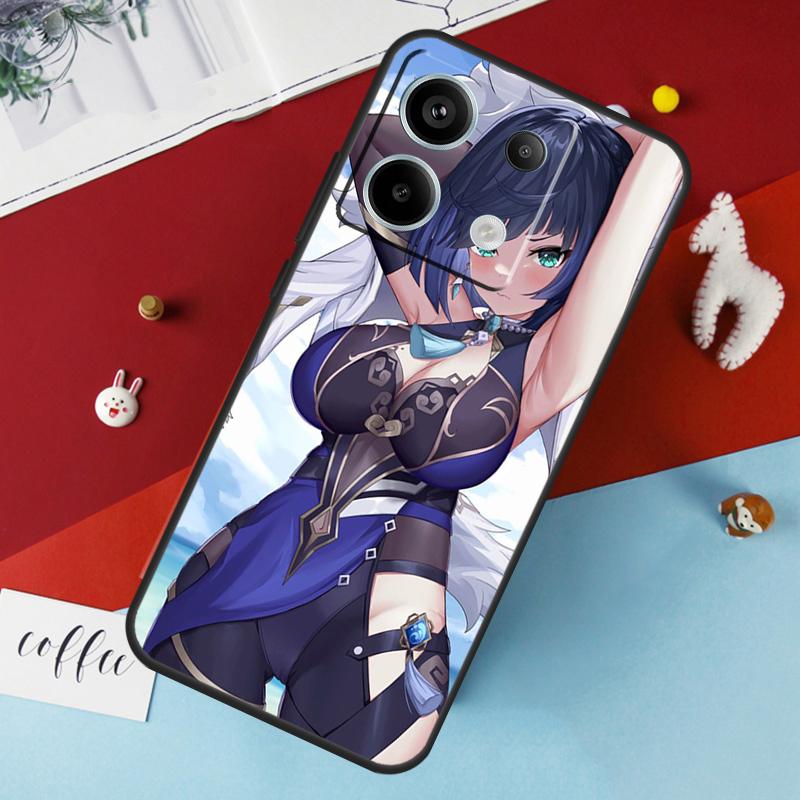 Genshin Impact Yelan Case For Xiaomi Redmi Note 14 Pro 13 12 11 10 15 Pro Plus Redmi 15 14C 10C 12C 13C 15C Cover