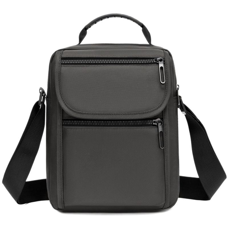 Men's Trendy Multi-Layer Crossbody Bag - Versatile Casual Vertical Shoulder Sports Backpack