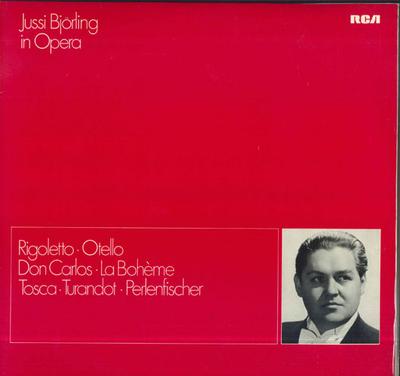 Disque vinyle JUSSI BJORLING Jussi Bjorling Dans l'Opéra KR11014 RCA VICTROLA Allemagne Classique Occasion
