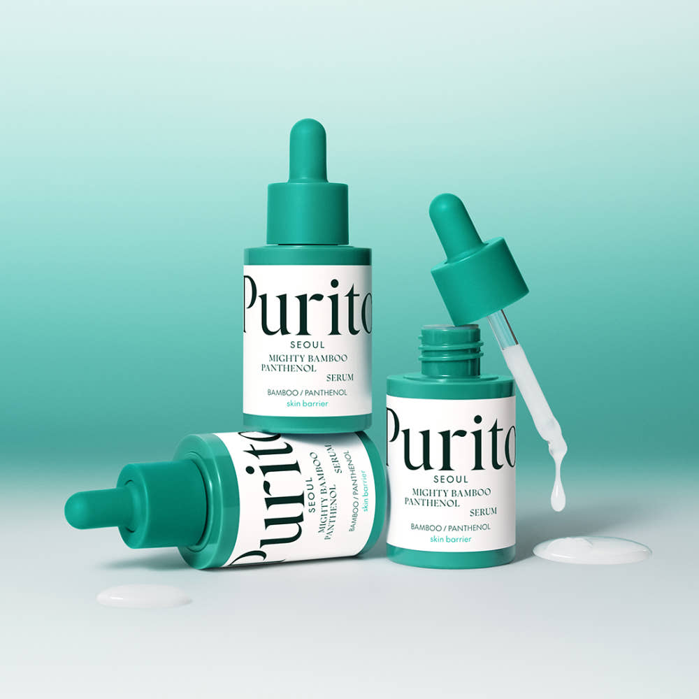 PURITO SEOUL Mighty Bamboo Panthenol Serum Soothing Hydrating Skin Barrier Care 30ml