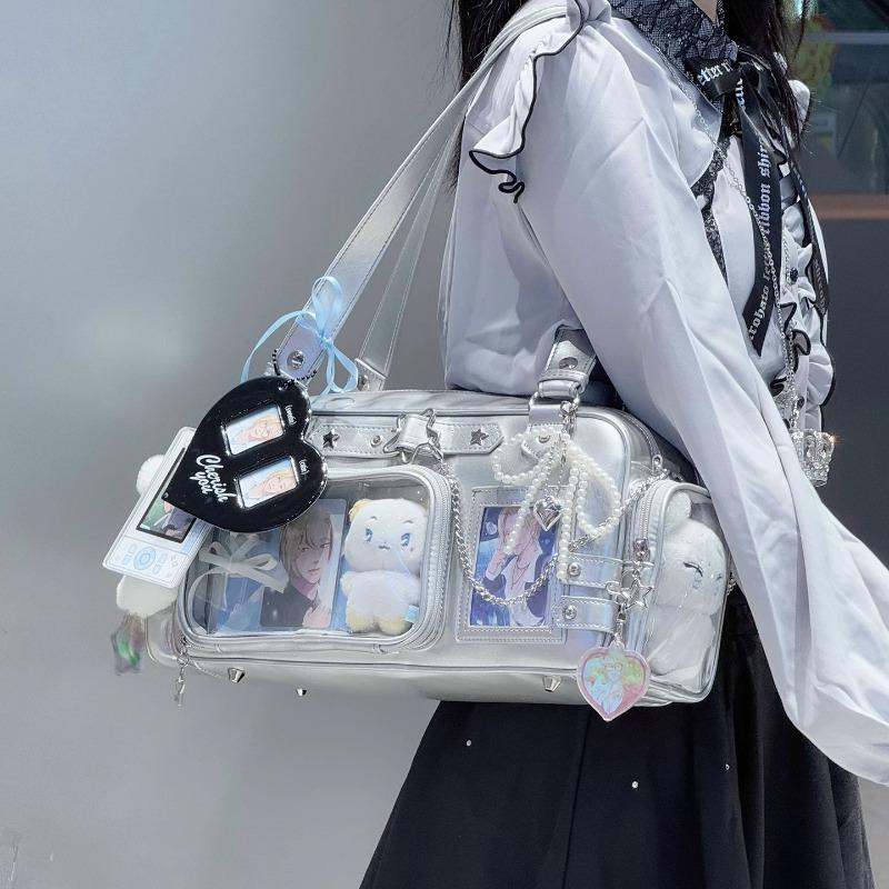 Manjing Youpin Original Pain Bag Baby Bag Transparent Women's Daily Oblique Cross Small Food Amount Student Card Bag [Sugar Cube Star Box]