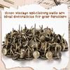 100pcs Diameter 11mm Wooden Jewelry Gift Wine Case Box Sofa Decorative Tack Stud Upholstery Tacks Nail Pushpin Doornail Box Pack
