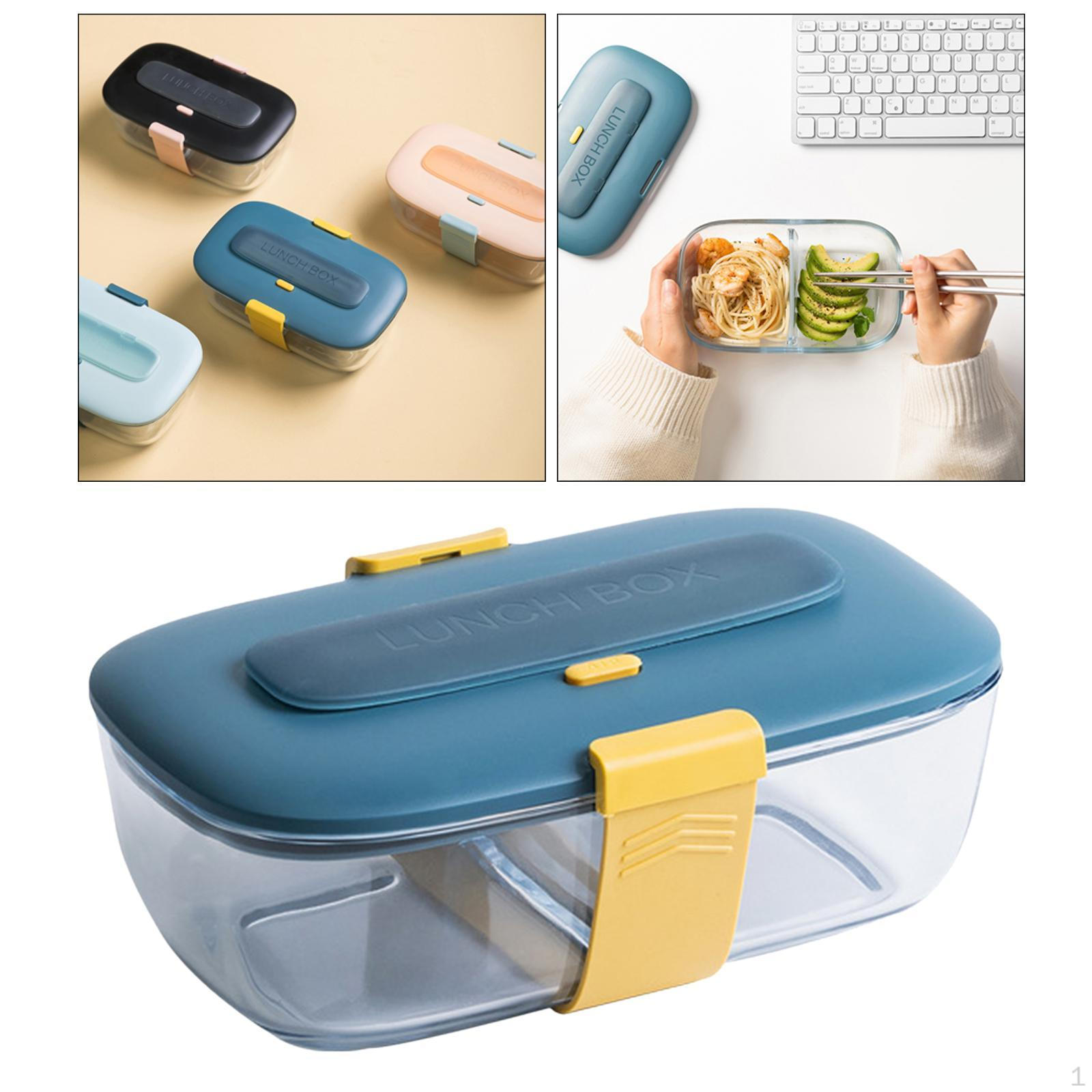 Glass Bowl with Lid, Storage Container, Container Pantry And Dark Blue