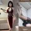Hollow Backless Lace Cheongsam Sexy Revealing Convenient Dress Easy To Take Off Private Bedroom Nightdress