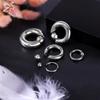 Piercing do nosa v tvare podkovy z nehrdzavejúcej ocele 2/4/6/8G s vnútorným závitom, veľký rozmer, piercing do ucha, rozširovač ucha, septum.