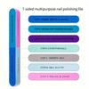 8pcs Manicure Kit Set Rainbow Stainless Steel Nail and Cuticle Clippers Double-sided Nail File Toenail Separator and Cleaning Brush Nail Care Tools